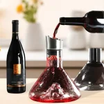 Crystal Clear Wine Decanter - 1500ml, Aerator & Filtration, Red Wine Carafe with Built-in Dispenser