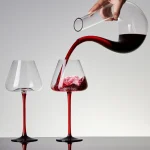 1PC Luxurious U-Shaped Crystal Glass Wine Decanter - High-End European Style, Harp Design, Red Wine, Large Capacity, Perfect for Home, Restaurant, and Household Use