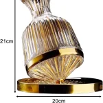 Luxury Home Wine Breather Carafe Rotate Tumbler Wine Air Aerator with Base Crystal Glass Lead-Free Wine Air Aerator Red Wine Decanter (Size : A-1500ml)