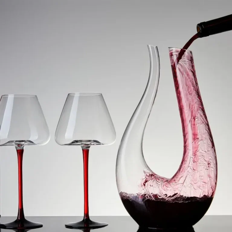 Wine Decanter Home 7 1PC Luxurious U-Shaped Crystal Glass Wine Decanter - High-End European Style, Harp Design, Red Wine, Large Capacity, Perfect for Home, Restaurant, and Household Use