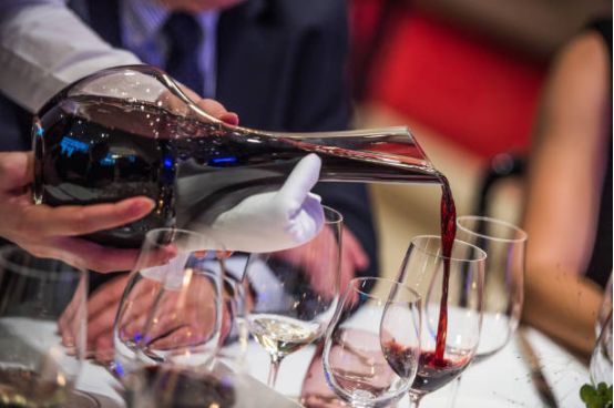 Wine Decanter Handblown Glass