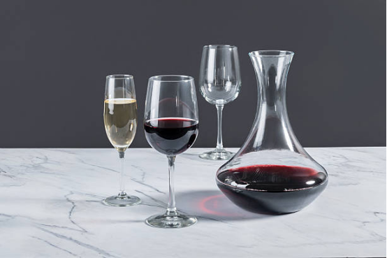 Wine Decanter Elegant Hand Blown Glass